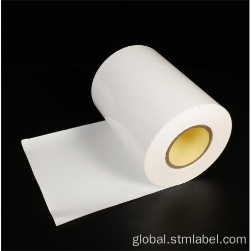 Cast-Coated White Pe Label Bright White PE Water Based Permanent White Glassine Supplier